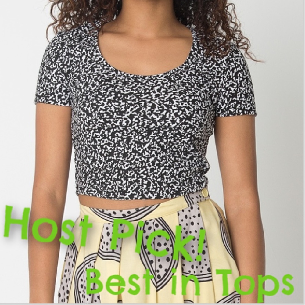 HOST PICK: American Apparel Baby Crop T-shirt NEW